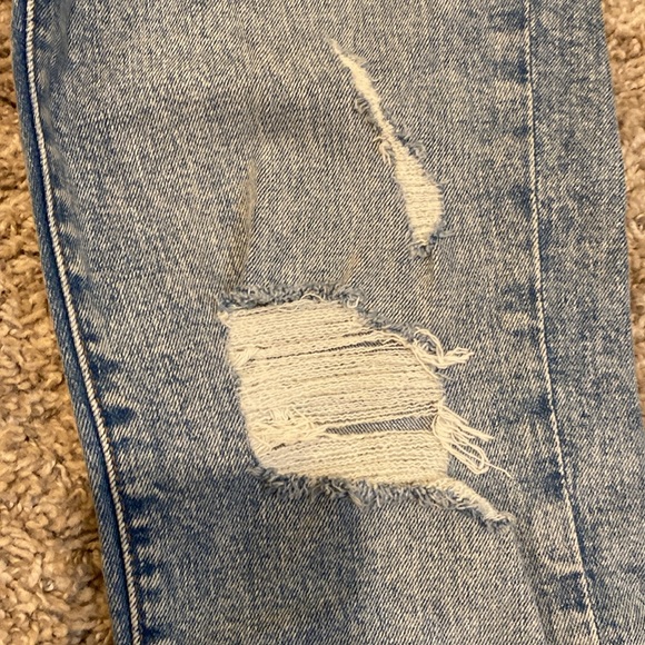Express Womens Ripped Jeans 0 Regular Blue - Picture 8 of 10
